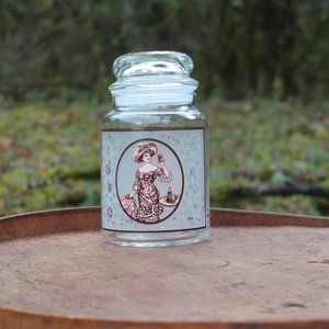 Vintage Pepsi-Cola Ad Lidded Glass Canister Container Jar w/ Gibson Air tight li